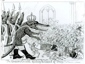 A korzikai krokodil feloszlatja a Békák Tanácsát, 1799. november 9